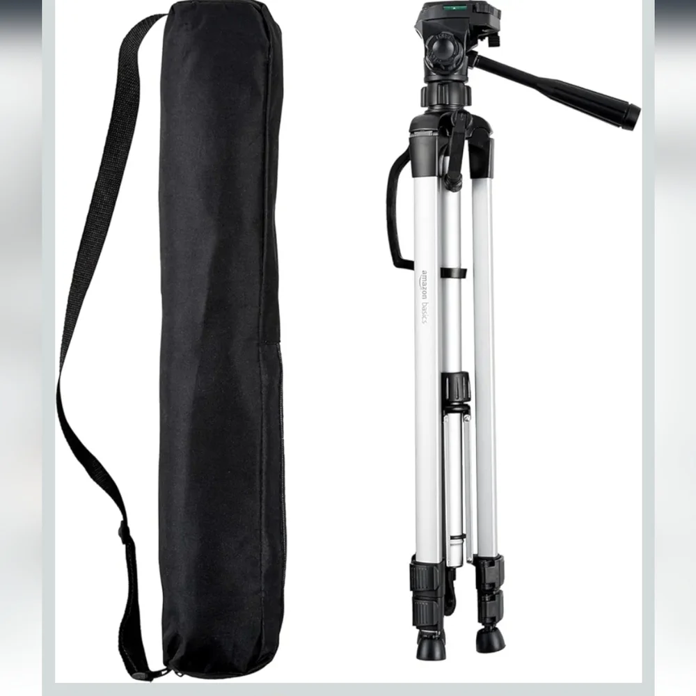 Versatile Silver Camera Tripod